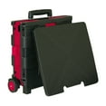 thumbnail image 2 of BAZIC Products Folding Cart on Wheels w/Lid Cover, 16" x 18" x 15", Black/Red, 2 of 6