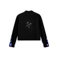 thumbnail image 5 of Kaerm Kids Girls Zipper Figure Ice Skating Top Athletic Sport Training Jacket Long Sleeve Sparkly Black 10, 5 of 6