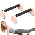 thumbnail image 2 of MezoJaoie Push up Bar Push up Handles Parallettes Bars 2X Workout Equipment Home Gym Accessories with Wooden Grips for Strength Training Calisthenics, 2 of 10