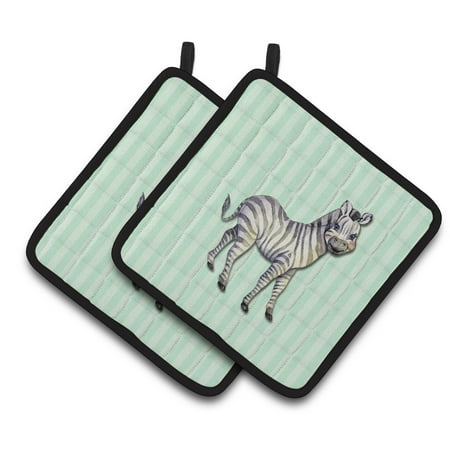 

Caroline s Treasures Zebra Pair of Pot Holders