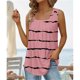 thumbnail image 2 of Blusa estampada sin mangas Moda Poliéster Tops sin mangas de verano plisados suaves para mujer Tipo 7 XL, 2 of 5