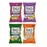 Hal's New York Kettle Cooked Potato Chips, Gluten Free, 2oz (Sweet n' Spicy Variety Pack, Pack of 12)