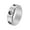 Silver, variant on Men's Stainless Steel Rotatable Anxiety Retro Yin Yang Tai Chi Amulet Ring Silver Size 6