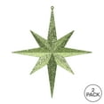 thumbnail image 3 of Vickerman 12" Lime Iridescent Glitter Bethlehem Star Christmas Ornament, 2 per Box, 3 of 3