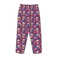 thumbnail image 5 of Daiia Skull rose blue flower Women's Sleep Pant with Pockets and Drawstring,Pajama Pants-XX-Large, 5 of 9