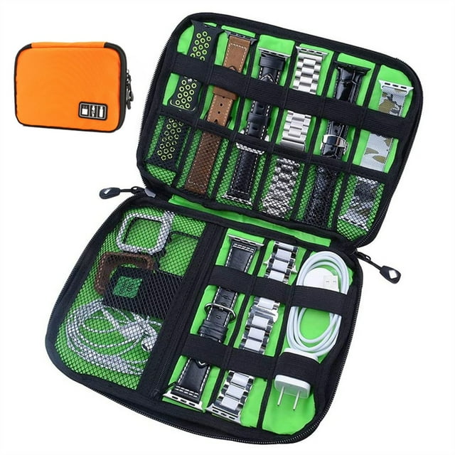 Watch Organizer Case Multifunction Waterproof Nylon Travel Storage Bag for Apple Watch Strap Band Case Watchband Holder Pouch