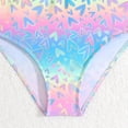 thumbnail image 3 of sususu Girl Bathing Suit Girls Long Sleeve Sun Protective Swimwear Scale Print Rash Guard and Swim Shorts Set for Hot Weather Multicolour 8-9 Years, 3 of 7