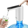 Water Pump Dispenser, Suitable for All 1.2.3.4.5.6 Gallon Bottle, USB Rechargeable Dispenser W/ Water Quality Tester for Home Kitchen, Office, Camping, White