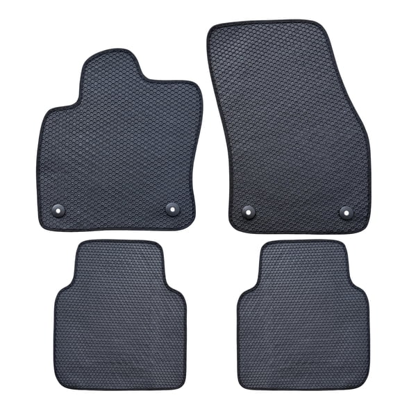 ecoMats All Weather Floor Mats for 2018 to 2024 Volkswagen Tiguan, Front and Rear