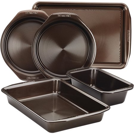Circulon(r) Symmetry(tm) Nonstick Bakeware 5-Piece Bakeware Set, Chocolate Brown