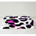 thumbnail image 2 of Animal Print Blanket Leopard Print Throw Blanket for Bed, African Safari Wildlife Fleece Blanket Black Pink Sherpa Blanket, Cheetah Fuzzy Blanket Luxurious Bedroom Decor Teens Adults, 2 of 6