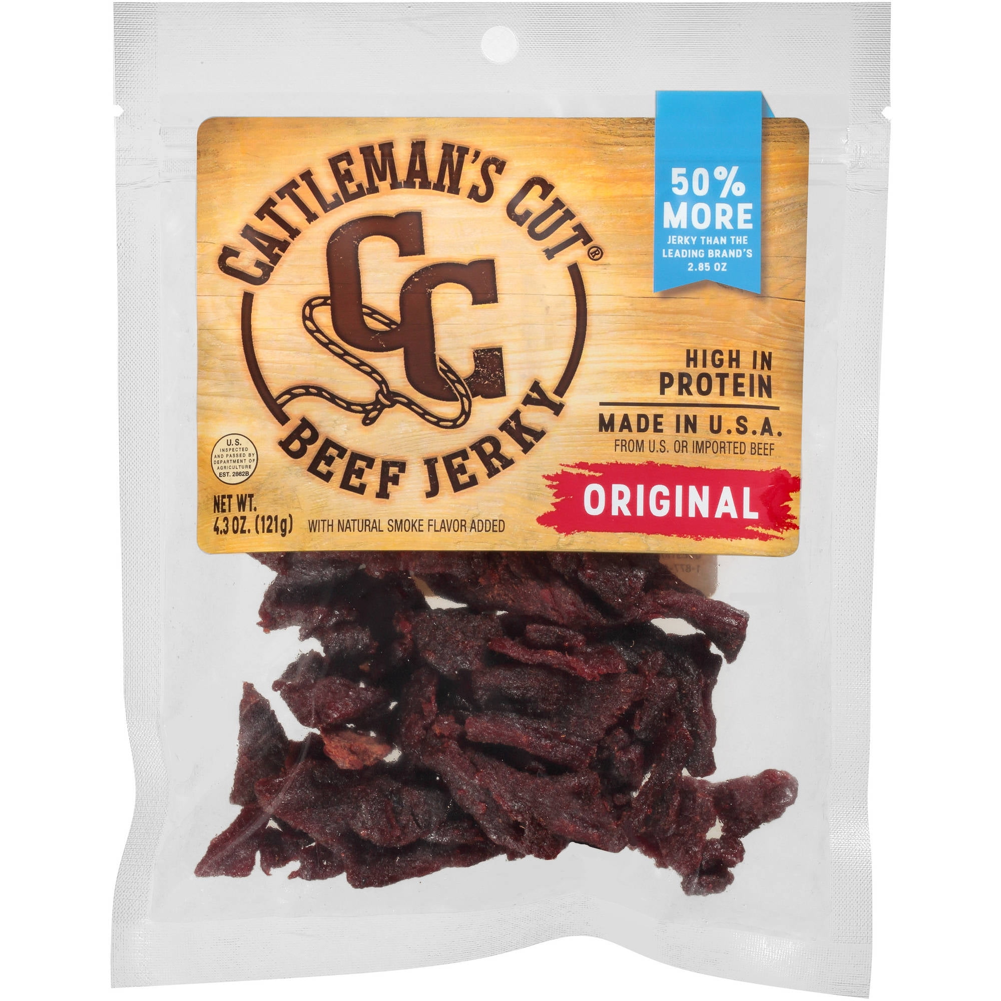 Cattleman's Cut Original Beef Jerky, 4.3 oz by OBERTO SAUSAGE COMPANY