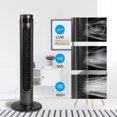 thumbnail image 6 of SUGIFT 36 Inch High Efficiency Cooling Tower Fan with 3 Speed Settings and 15 Hour Timer, 70 Degree Auto Oscillating with Remote, Standing Fan for Bedroom Home Office, 6 of 7