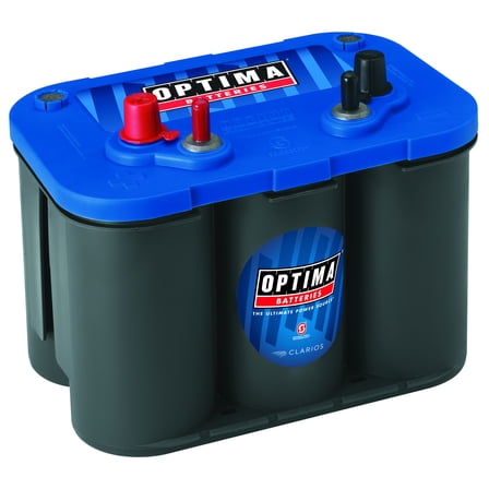 OPTIMA BlueTop AGM Spiralcell Marine Battery, Group Size 34M 12 Volt, 800 CCA 100RC
