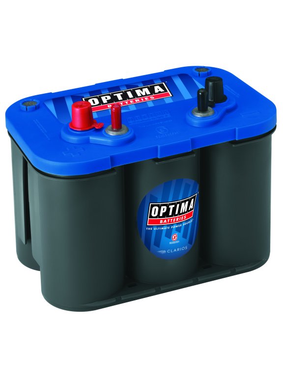 OPTIMA BlueTop AGM Spiralcell Marine Battery, Group Size 34M 12 Volt, 800 CCA 100RC