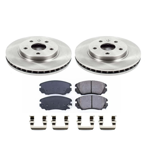 Ultimate Brakes Front Ceramic Brake Pad and Rotor Kit with Hardware WM80304