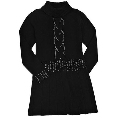 Girl Connection - Girl's Sparkly Sweater Dress
