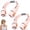 Pink*2, variant on Neck Air Conditioner Fan, Portable Neck Fan with Dual Airflow, Bladeless Wearable Personal Cooler, Rechargeable Hands Free 3 Speeds, 360° Twistable Neck Cooler for Travel Outdoor Office