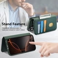 thumbnail image 6 of Allytechgroup for iPhone 13 Pro Case, 2-in-1 Wallet Phone Cover with Detachable PU Leather Card Holder, Magnetic MagSafe-Compatible RFID Blocking Protective Case & Wristband, Green, 6 of 14