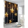 thumbnail image 3 of Gorgeous Star Shower Curtain, Starry Sky Dream Fantasy Waterproof Shower Curtain Set with 12 Hooks Lightweight Washable Fabric Shower Curtains for Bathroom 72x84 Inches, 3 of 6