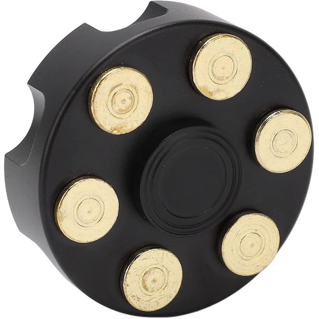 Giroscopio con la yema del dedo, juguete giroscópico desmontable con la yema del dedo que alivia el estrés Juguete de descompresión giratorio de metal para la oficina en casa (negro)