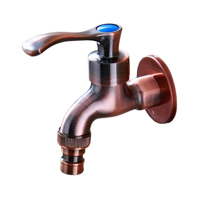 GROWTH TANK Robinet Mural Antique pour Jardin Robinet de Piscine Robinet de Lessive Rouge Bronze