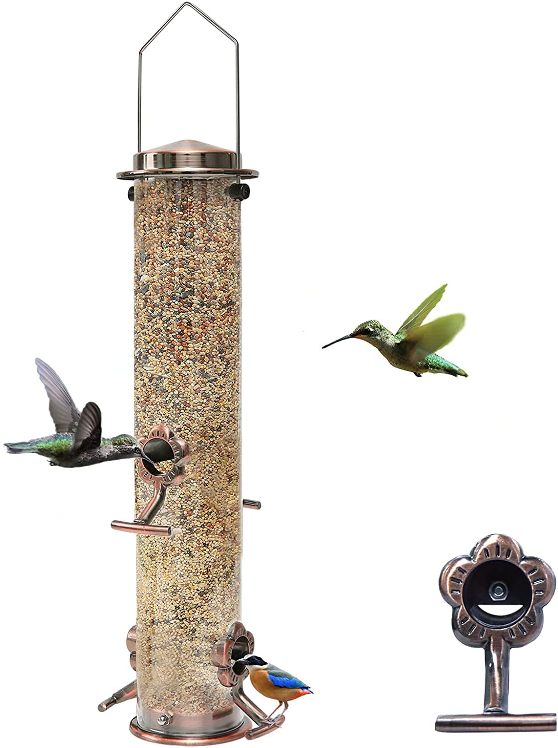 1PC Outdoor Garden Bird Feeder Seed Catcher For Hanging Or Pole Mount Feeders