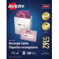 thumbnail image 1 of Avery® White Rectangle Labels with Easy Peel® Sure Feed™, 1 ⅓" x 4" for Laser and Inkjet Printers - 5162, 1 of 4