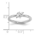 thumbnail image 5 of Sterling Silver Stackable Expressions Rhodium-plated Bee Ring, 5 of 7