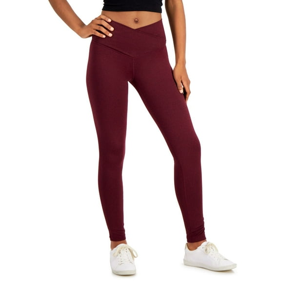 Jenni Womens On Repeat Crossover Full Length Legging