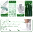 thumbnail image 5 of FREEYOKA Men Diabetic Socks 9-11 Extra Wide Seamless Non Binding Loose Fit Top Socks , 3 Pairs,WHITE, 5 of 6