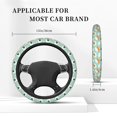 thumbnail image 3 of Fuzoiu Kawaii Sushi Print Elastic Stretch Steering Wheel Cover, Universal 15 Inch Automotive Steering Wheel Cover, Anti-Slip Sweat Absorption Universal Car Accessories for Women Men, 3 of 6