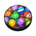 thumbnail image 3 of Balery Colorful Easter Eggs1tire Cover Waterproof Dust-Proof, Universal Spare Wheel Tire Cover For Trailer, Rv, Suv Truck And Vehicle Camper Accessories-14 Inch, 3 of 9