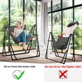 thumbnail image 4 of 2 in 1 Hammock with Stand, Outdoor Hammock Swing Chair with Portable Heavy Duty Stand, Multi-Functional Hammock Stand 480 lbs Weight Capacit-Gray, 4 of 18