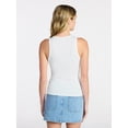 thumbnail image 4 of (2 pack) No Boundaries Ribbed High Neck Tank Top, Women's XXS-XXL, 4 of 6