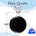 thumbnail image 3 of Alpine Cuisine Antiadhésif Rond Comal 11-Inch - Tortilla Comal en Acier au Carbone Noir avec Double Poignée - Comal Durable et Robuste pour la Cuisson - Chauffage Uniforme et Longue Durée - Batterie de Cuisine Polyvalente, 3 of 8