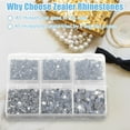 thumbnail image 4 of Enqiretly Safe And Non-toxic Crystal Rhinestones For Makeup And Nail Art Odorless Flatback Rhinestones No Burr Type A, 4 of 6