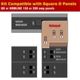 thumbnail image 3 of Generator Interlock Kit Compatible with Square D QO or Homeline 150 or 200 amp panels. 1 3/8 inches Spacing between main and generator breaker, Professional and Interlock Kit(SD-200A), 3 of 8
