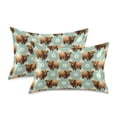 thumbnail image 3 of Ryvnso Satin Pillowcase Cute Highland Cattle Pillow Cases Standard Size 30x20in, 3 of 6