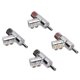 thumbnail image 5 of Conector Banana Apilable De Bloqueo, Conectores Banana De Bloqueo Profesionales Chapados En Rodio 4 Piezas Para Receptor AV, 5 of 8