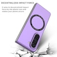 thumbnail image 2 of TECH CIRCLE Magnetic Case for For Samsung Galaxy Z Fold 5 5G 2023 ,Built in Magnet Compatible with MagSafe Charger,Shockproof Lightweight Slim Hard PC Folding Phone Case for Galaxy Z Fold 5,Purple, 2 of 9