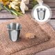 thumbnail image 2 of 10 Uds. Taza apilable de acero inoxidable, taza de Metal, taza compacta para beber, taza de chupito sagrado, taza de comuniones, taza de acero para comuniones religiosas, 2 of 6