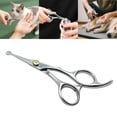 thumbnail image 3 of Stainless Steel Pet Grooming Scissors, Round Tip Hair Cutting Hairdressing for Nose, Ear, Face Hair for Dogs and Cats Home Salon Use, 3 of 10