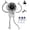 White, variant on JEBTBFZE Portable Robot Fan Man, Rechargeable Flexible Desk Fan with Sucker, 199 Speed Settings & HD Screen for Home & Outdoors(Pink)