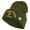 Olive, variant on U.S. Army 1st Infantry Division Logo Embroidered 12 Inch Solid Knit Cuff Long Beanie Made in USA - Black OSFM