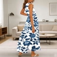 thumbnail image 6 of Enjoytime Summer Dresses for Women 2026 Floral Maxi Dress Sleeveless V Neck Beach Vacation Sundress Flowy Casual Plus Size Dresses, 6 of 8