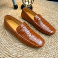 thumbnail image 6 of Men's Casual Loafers Slip On Leather Shoes Lightweight Driving Shoes Moccasins Classic Penny Loafer Flats Boat Shoes Big Size, 6 of 10