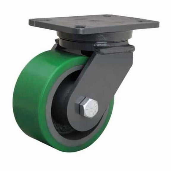 Hamilton Plate Caster, Swivel, Polypropyln, 6 in, 1600 lb S-CH-63DB-4SL-FB