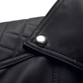 thumbnail image 4 of IROINNID Women's Faux Leather Jacket Savings Long Sleeve Notch Lapel Slim Fitted Biker Moto Jacket,Black, 4 of 7