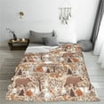 thumbnail image 5 of Vsdgher Woodland Animals in Neutral Tones Ultra-Soft Micro flannel Blanket Throw Blankets for Couch Sofa, Bed (4 sizes)-80"x60", 5 of 7